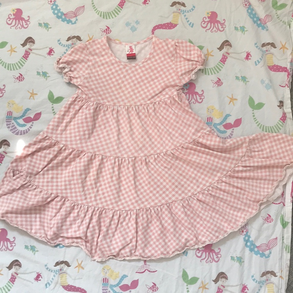 Matilda Jane Serendipity pink gingham dress size 6